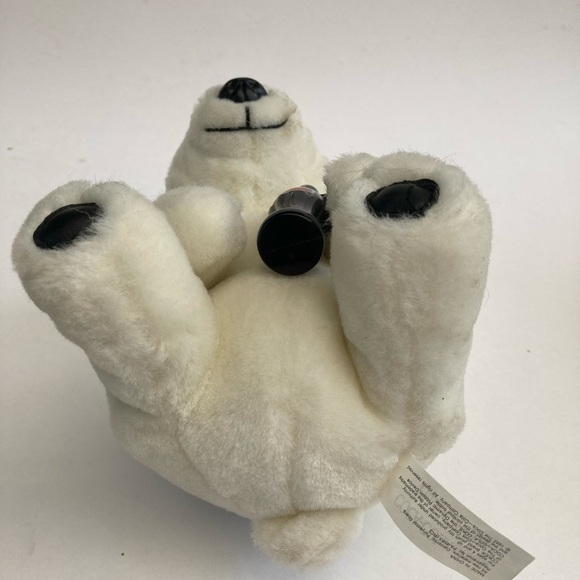 Coca Cola Mini White Polar Bear Stuff Toy Vintage - Picture 4 of 5